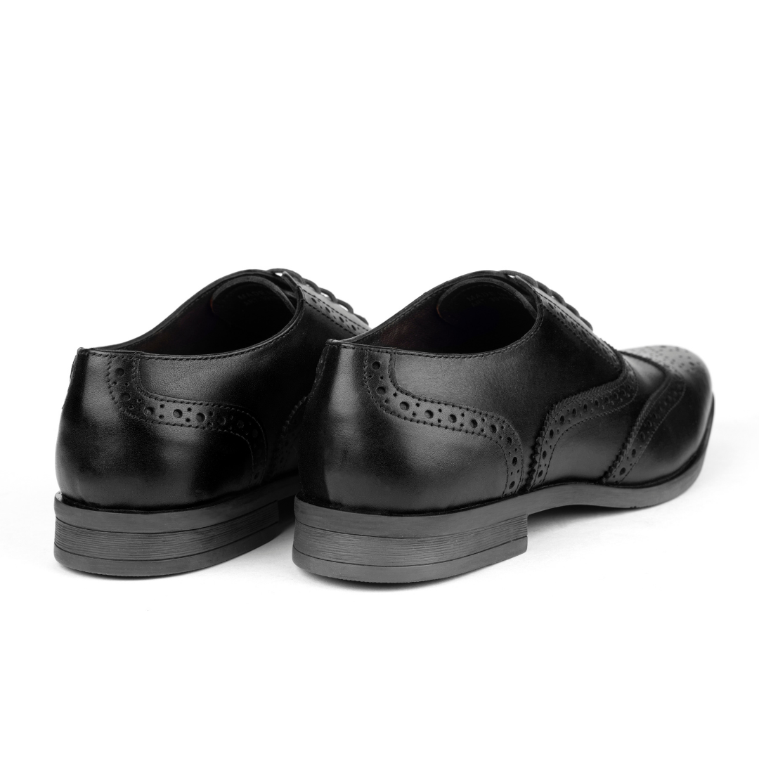 black brogue shoes back side