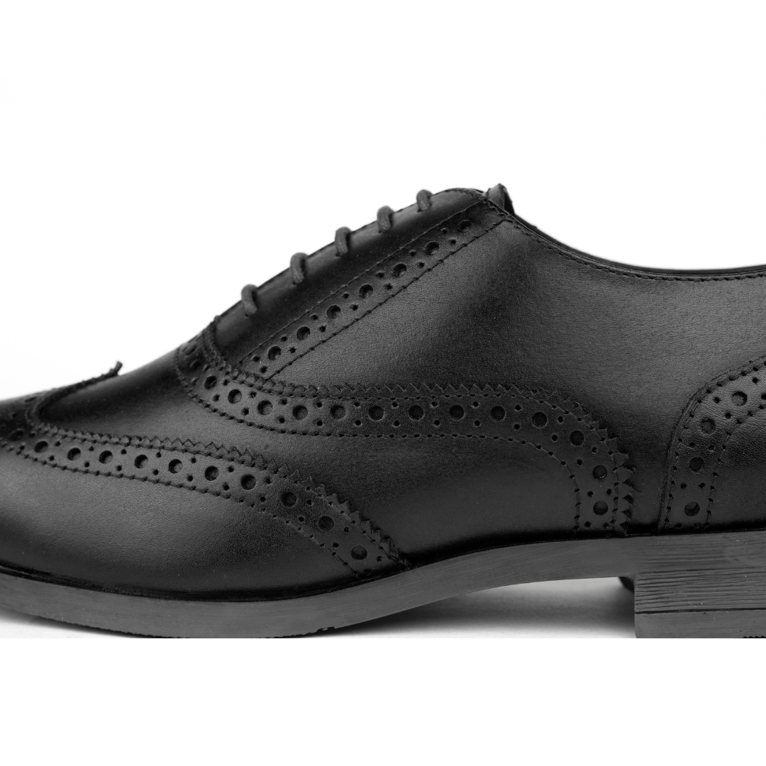 black brogue shoes