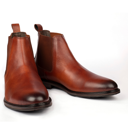 Brown Chelsea boots